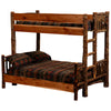 Hickory Twin/Full Bunk Bed (Ladder Left)