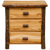 XL Hickory Three Drawer Nightstand
