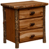 XL Hickory Three Drawer Nightstand