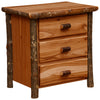 XL Hickory Three Drawer Nightstand