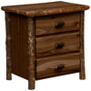 XL Hickory Three Drawer Nightstand