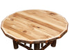 Bark-On Hickory Coffee Table - 36 Inch - Natural