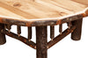 Bark-On Hickory Coffee Table - 36 Inch - Natural
