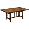 Hickory Rectangle Log Dining Table - 5 Foot