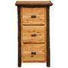 Hickory 3 Drawer File Cabinet