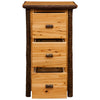 Hickory 3 Drawer File Cabinet
