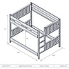 Appalachian Lodge Queen Bunk Bed - Ladder Left