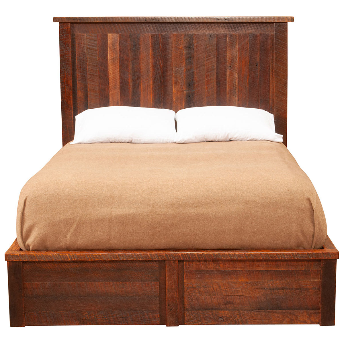 Barnwood Traditional Platform Bed - King