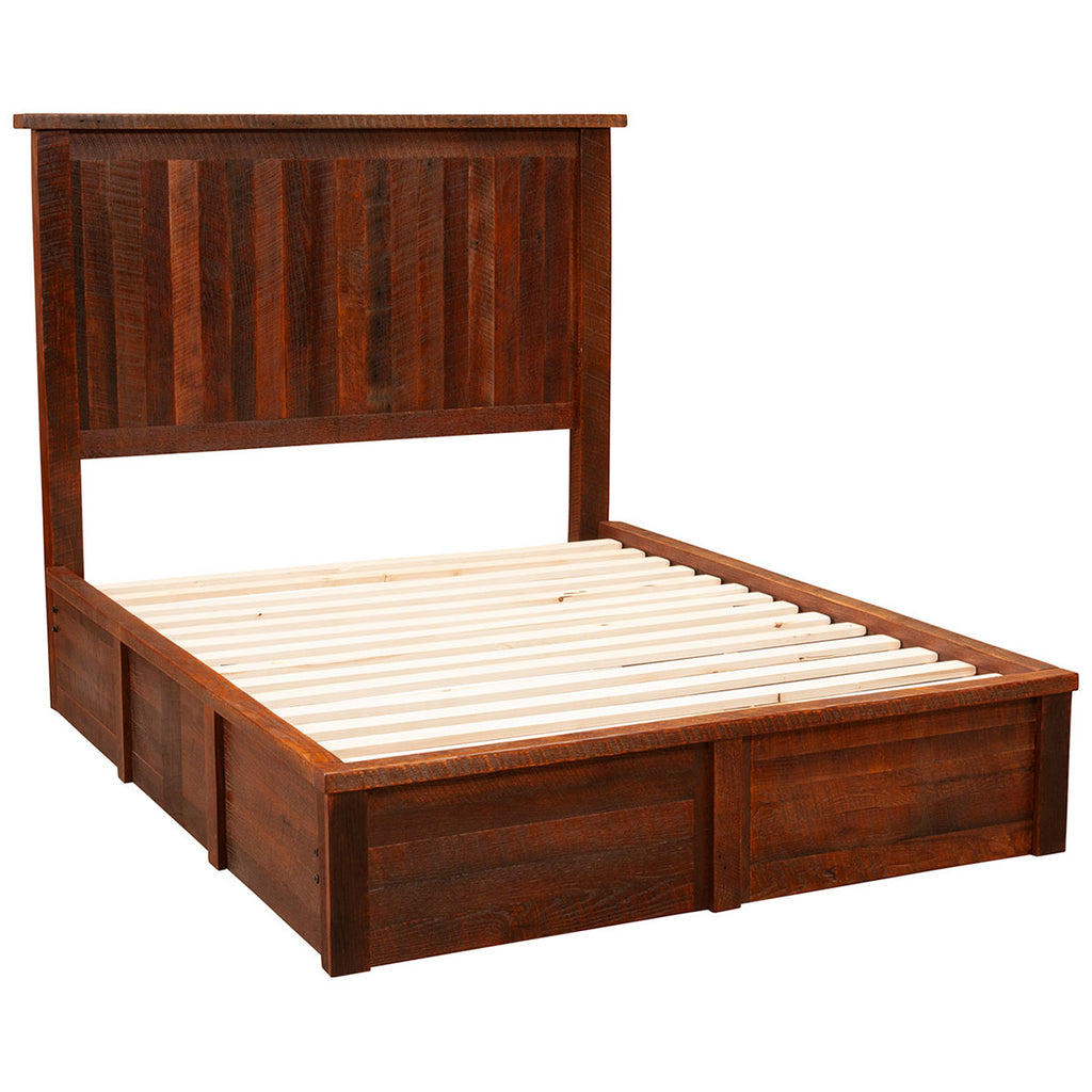 Barnwood Traditional Platform Bed - King