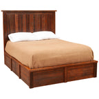 Barnwood Traditional Platform Bed - King