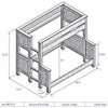 Barnwood Double/Single Bunkbed