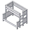 Barnwood Double/Single Bunkbed