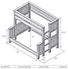 Barnwood Double/Single Bunkbed
