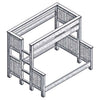 Barnwood Queen/Single XL Bunkbed