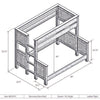 Barnwood Queen/Single XL Bunkbed