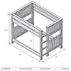 Barnwood Double/Double Bunkbed