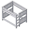 Barnwood Queen/Queen Bunkbed