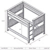 Barnwood Queen/Queen Bunkbed