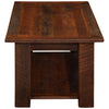 Barnwood Open Coffee Table with Open Shelf - 24 x 48