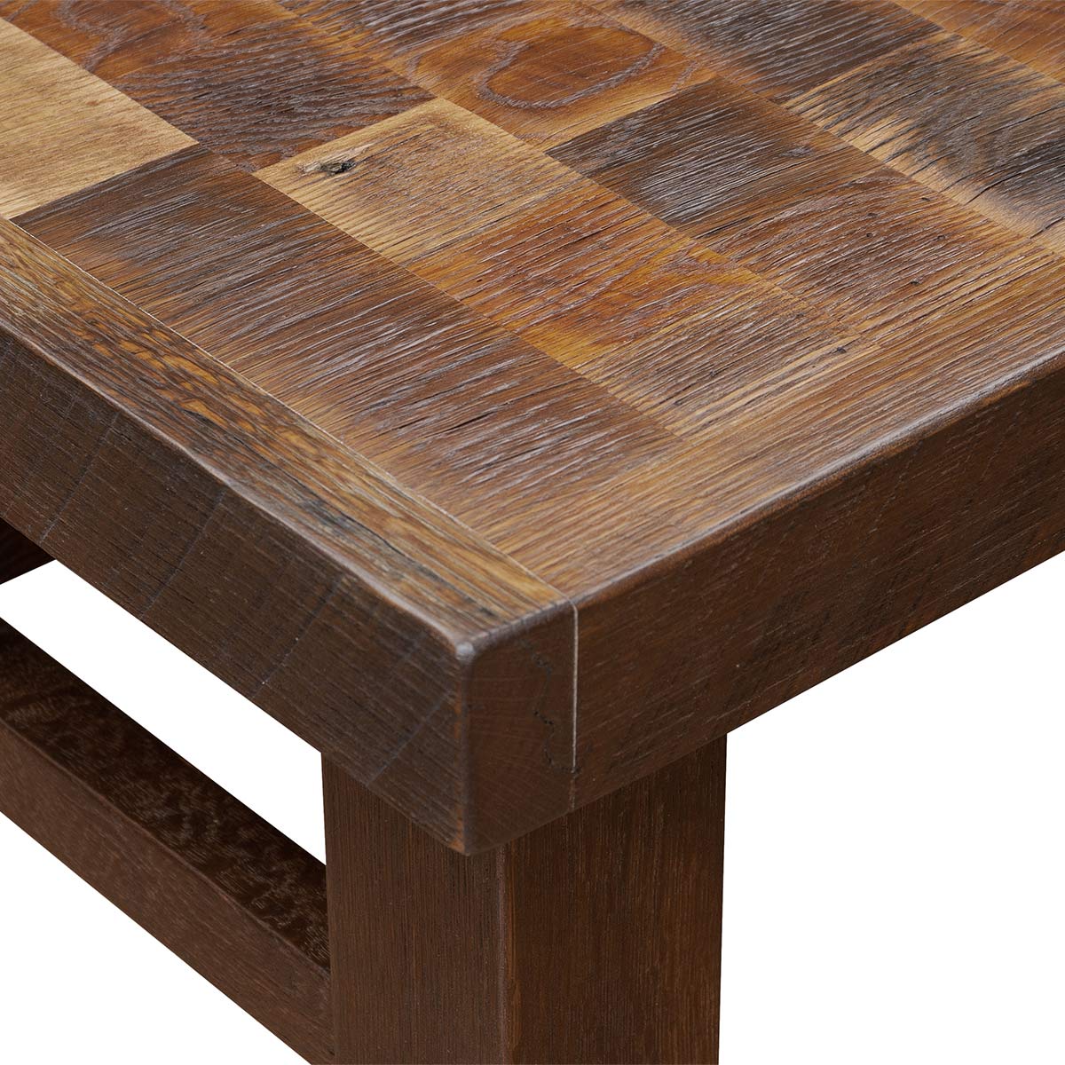 tobacco oak coffee table Custom Checkered Red Oak Coffee Table