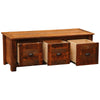 Barnwood 3 Drawer Coffee Table with Barnwood Legs