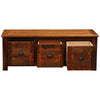 Barnwood 3 Drawer Coffee Table with Barnwood Legs