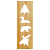 Log Bench with Cut-Out Back - 4 Foot