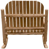 Unfinished Voyageur Two-Person Adirondack Rocking Chair