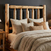 Queen Traditional Log Headboard Only