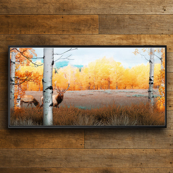 Golden Meadow Personalized Framed Canvas