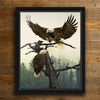 Majestic Eagles Personalized Framed Canvas - Large