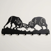 Fighting Elk Key Chain Holder