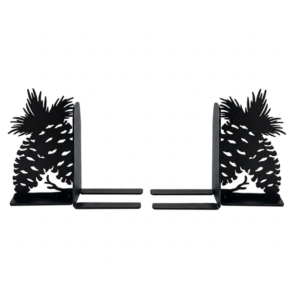 Pinecone Duo Metal Bookends