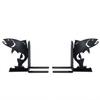Leaping Trout Metal Bookends