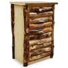 Elk Antler 5 Drawer Log Chest
