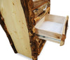 Elk Antler 5 Drawer Log Chest