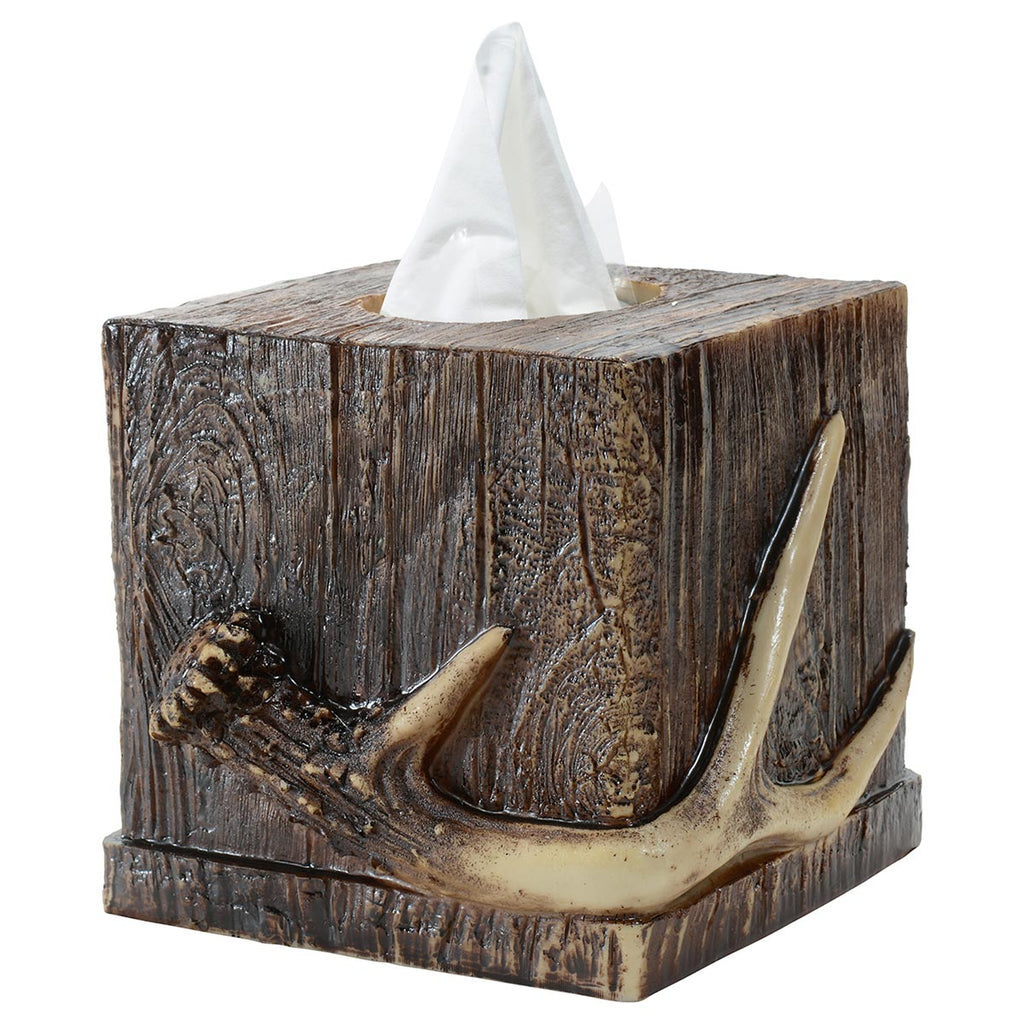 Buck Mountain Antler Tissue Box
