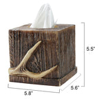Buck Mountain Antler Tissue Box