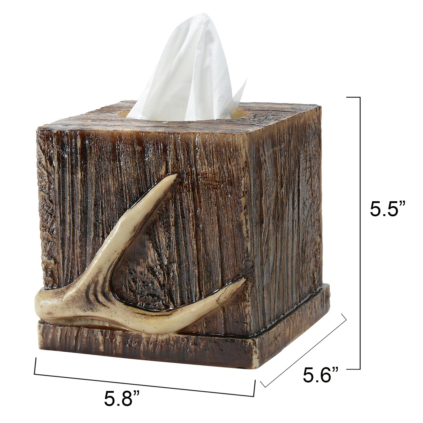 Buck Mountain Antler Tissue Box