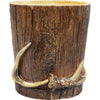 Buck Mountain Antler Waste Basket
