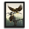 Majestic Eagles Personalized Framed Canvas - Large