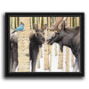 Personalized Moose Love Framed Canvas - Small
