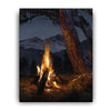 At the Campfire Personalized Stretched Canvas - Large