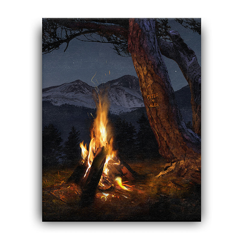At the Campfire Personalized Wall Art