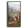 Rocky Mountain Bears Personalized Framed Canvas