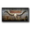 Longhorn & Barnwood Personalized Wall Art
