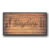 Pine Forest Personalized Framed Canvas