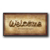Personalized Welcome Rope Framed Canvas