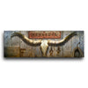 Longhorn & Barnwood Personalized Wall Art