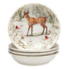 Winter Wildlife Soup Bowls - Set of 4